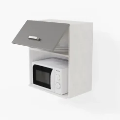 Meuble micro-ondes - 60 cm - Caisson coloris Lino