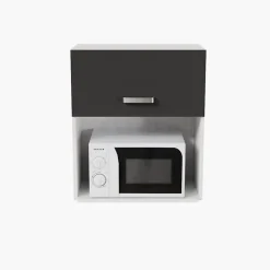 Meuble micro-ondes - 60 cm - Caisson coloris Lino