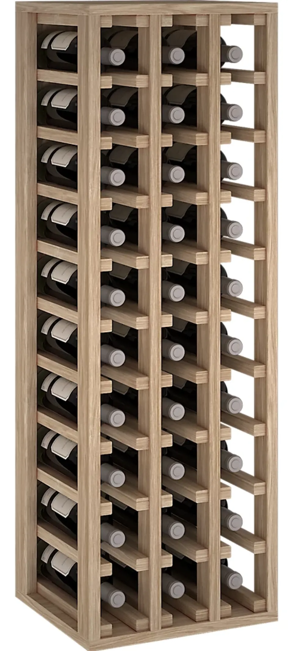 Meuble Range Bouteille de vin Série Godello en Chêne massif 30 bouteilles