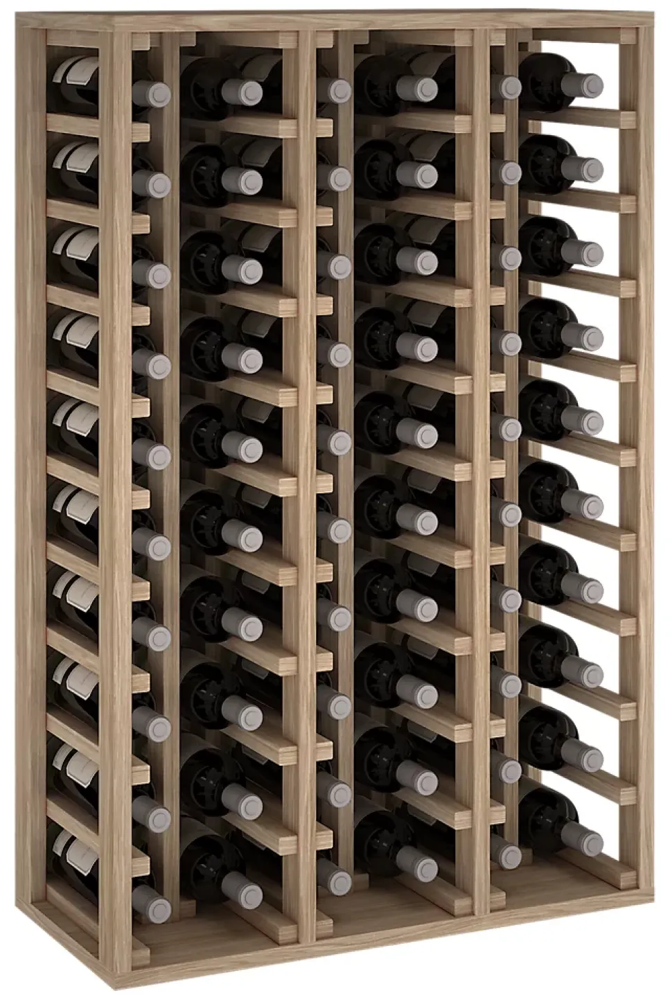 Meuble Range Bouteille de vin Série Godello en Chêne massif 60 bouteilles