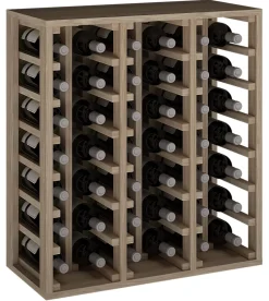 Meuble Range Bouteille de vin Série Godello en Chêne massif 42 bouteilles