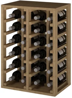Meuble Range Bouteille de vin Série Godello en Pin Clair 24 bouteilles