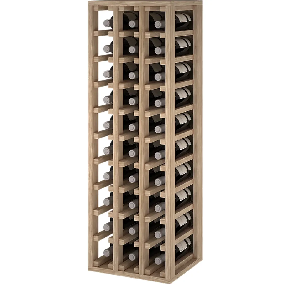 Meuble Range Bouteille de vin Série Godello en Pin Clair 30 bouteilles