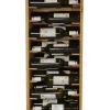 Meuble Range Bouteille de vin Série Godello en Pin Clair 30 bouteilles étiquettes devant