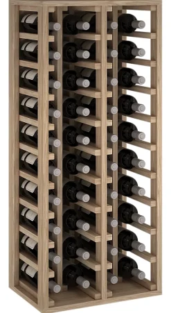 Meuble Range Bouteille de vin Série Godello en Chêne massif 40 bouteilles