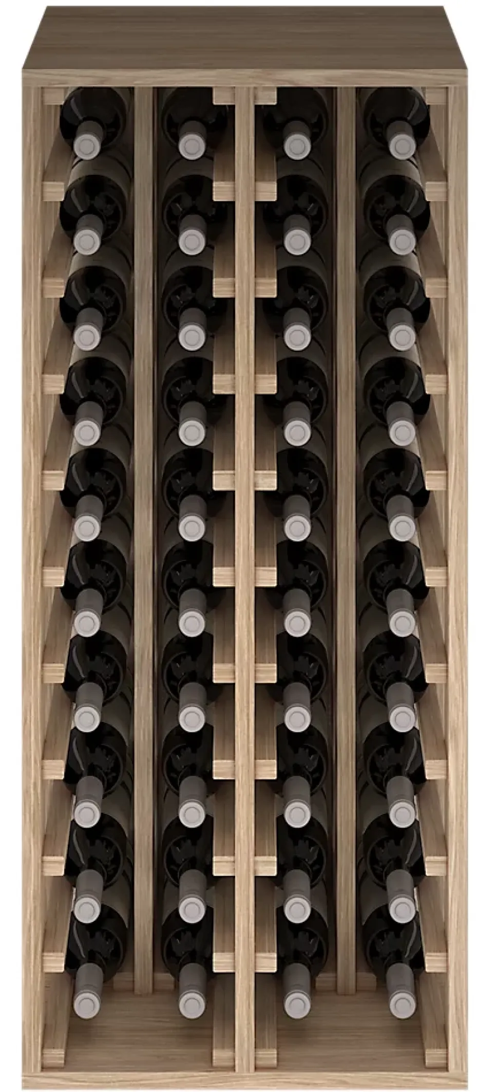 Meuble Range Bouteille de vin Série Godello en Chêne massif 40 bouteilles