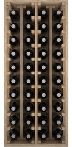 Meuble Range Bouteille de vin Série Godello en Chêne massif 40 bouteilles