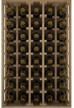 Meuble Range Bouteille de vin Série Godello en Pin Clair 40 magnums