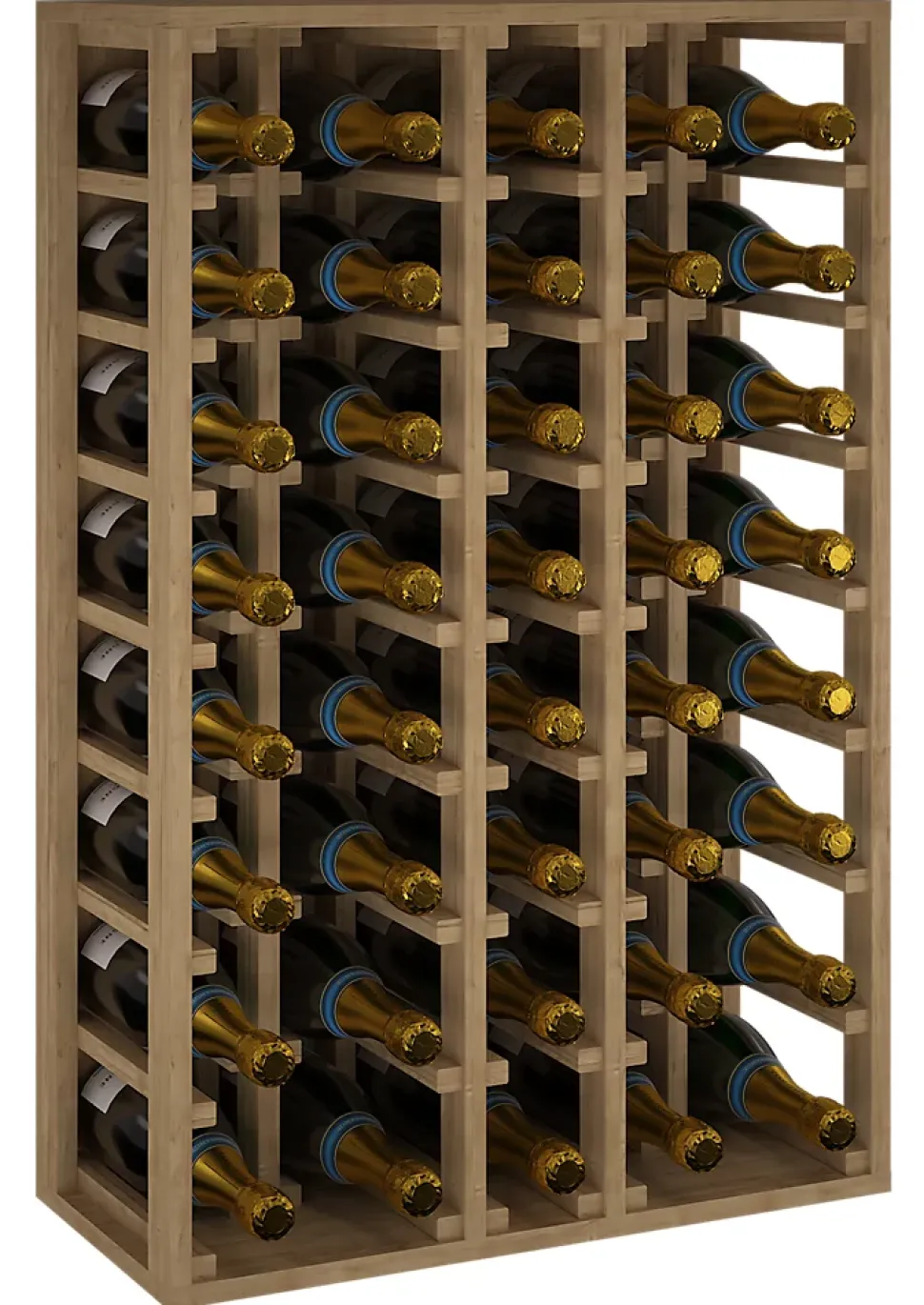 Meuble Range Bouteille de vin Série Godello en Pin Clair 40 magnums