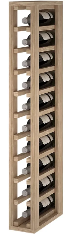 Meuble Range Bouteille de vin Série Godello en Chêne massif 10 bouteilles