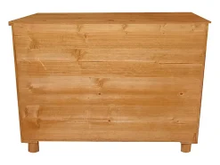 Meuble range bouteilles en bois de sapin et MDF - L.90 x P. 32 x H. 69 cm - Naturel - RIOJA