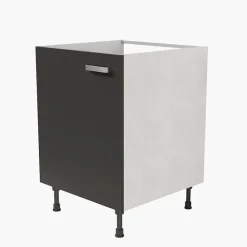 Meuble sous évier - 60 cm - Caisson coloris Lino