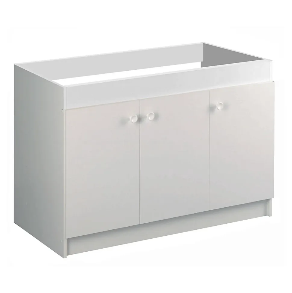 Meuble sous évier LIBERTY en 2 ou 3 portes - Dimensions : 100 x 60 en 2 portes