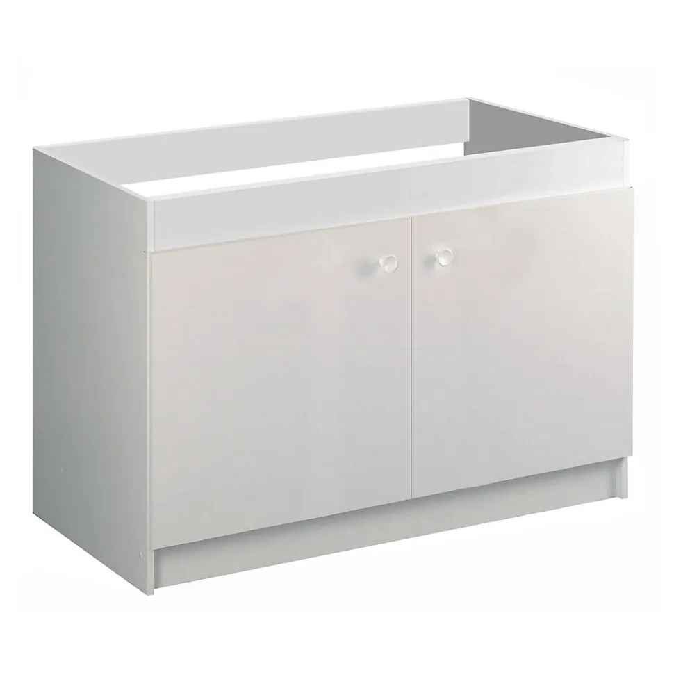 Meuble sous évier LIBERTY en 2 ou 3 portes - Dimensions : 100 x 60 en 2 portes