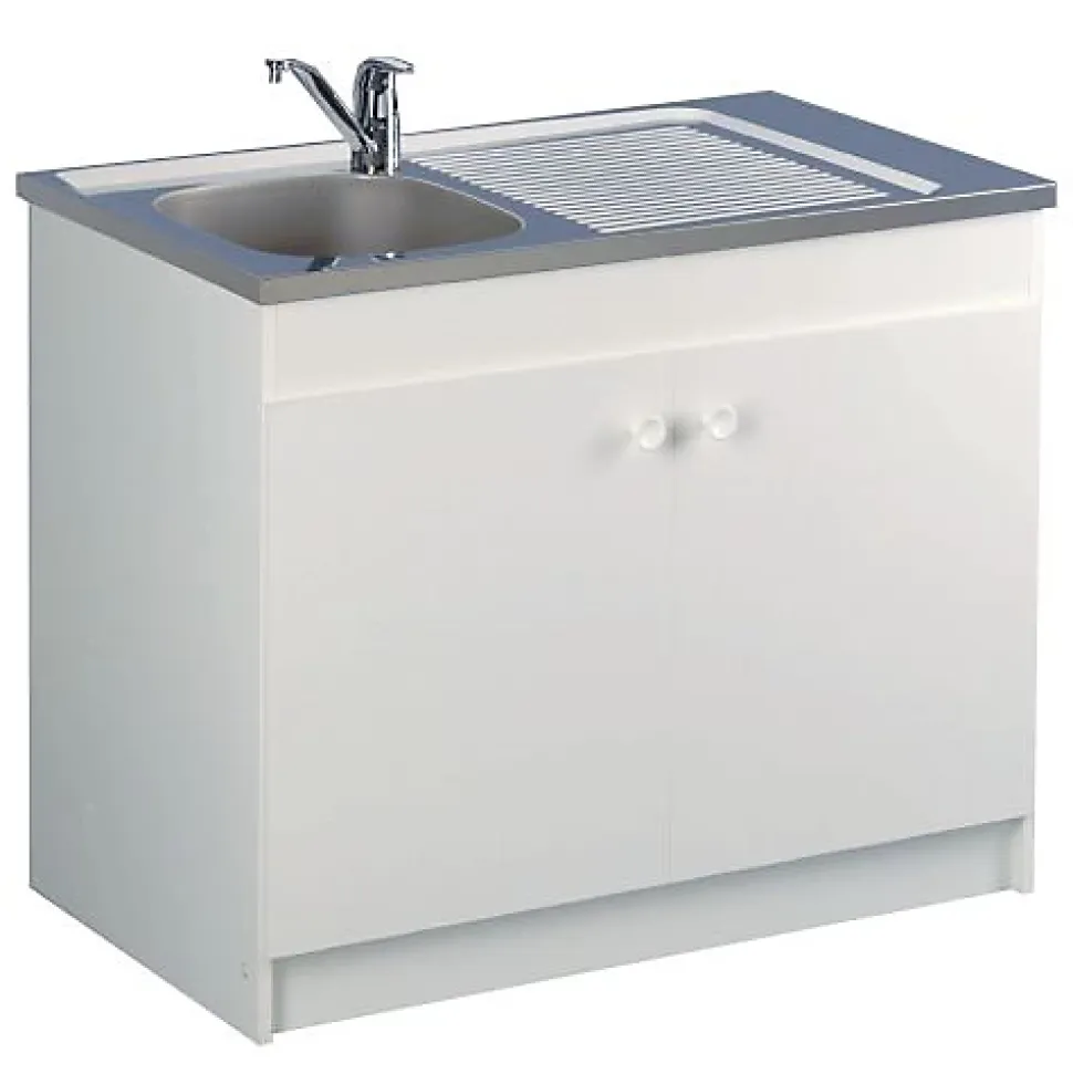 Meuble sous évier LIBERTY en 2 ou 3 portes - Dimensions : 100 x 60 en 2 portes