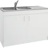 Meuble sous évier S2IM Neova SIM NF S12N02100 - Blanc - Bois - Panneaux de particules