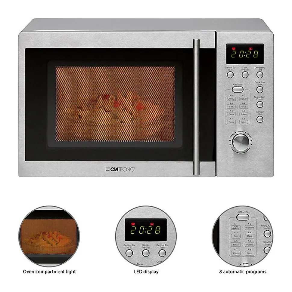 Micro Ondes avec gril pose libre 20L 1250W Clatronic MWG 778 U