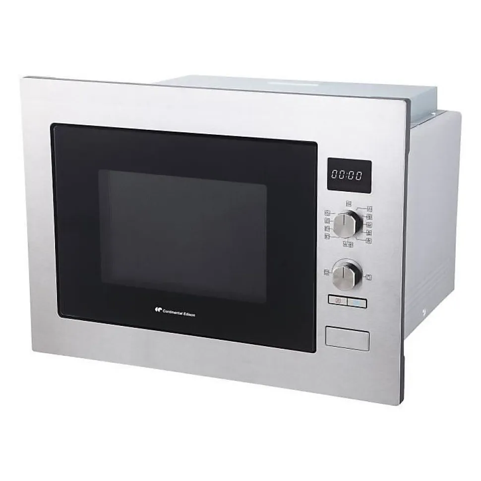 Micro ondes combiné encastrable CONTINENTAL EDISON CEMOC34IXE L59,5 x H46 x P46,8 cm Inox 34L