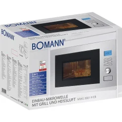 Micro ondes encastrable avec grill Inox Bomann MWG3001HEB