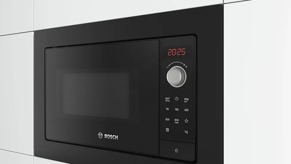 Micro ondes encastrable 20L noir 800W - 7 programmes, Bosch BFL623MB3F