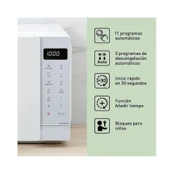 Micro ondes grill Panasonic NN K35NWMEPG 23L blanc