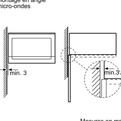 Micro-onde encastrable - BOSCH SER4 - BFL523MW1F - Blanc - 59,4 x 31,7 x 38,2 cm