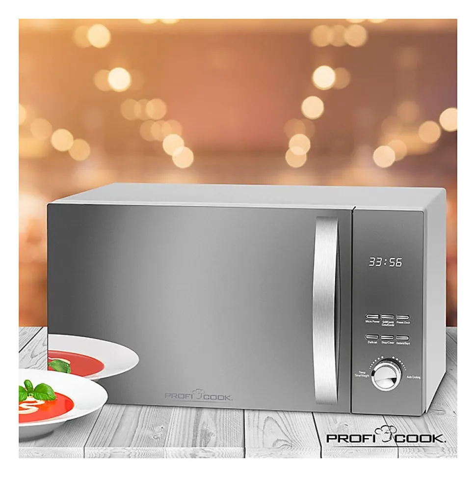 Micro-ondes avec gril et convection 3en1 23L 2300W Proficook PC-MWG 1176H Silver