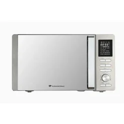 Micro-ondes combiné - CONTINENTAL EDISON - CEMO25SG13S3 - Silver - 25 L - Porte Miroir - 1400 W - Grill 1200 W - Convection 120