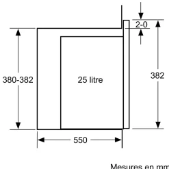 Micro-ondes encastrable Bosch BFL553MS0 25L