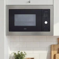 Micro-ondes encastrable Cooke & Lewis CLBIMW25LEU 25L en inox noir