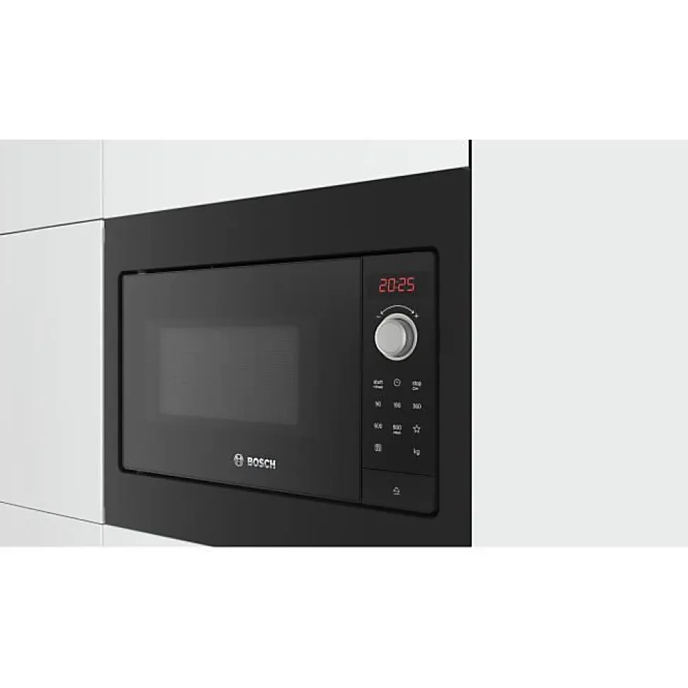 Micro-ondes encastrable 20l 800w noir Bosch BFL523MB3F série 2