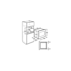 Micro-ondes encastrables 20L ELECTROLUX 700W 56cm, LMS2203EMX