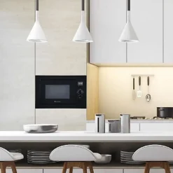 Micro-ondes grill encastrable CONTINENTAL EDISON CEMO25GEB2 Noir L59,5 x H38,8 x P40 cm 25L