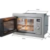 Micro-ondes grill encastrable CONTINENTAL EDISON CEMO25GE2 Silver L59,5 x H38,8 x P40 cm 25L