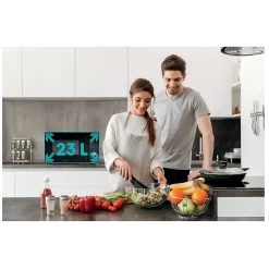 Micro-ondes grill 23l 800w noir Hisense H23MOBSD1HG