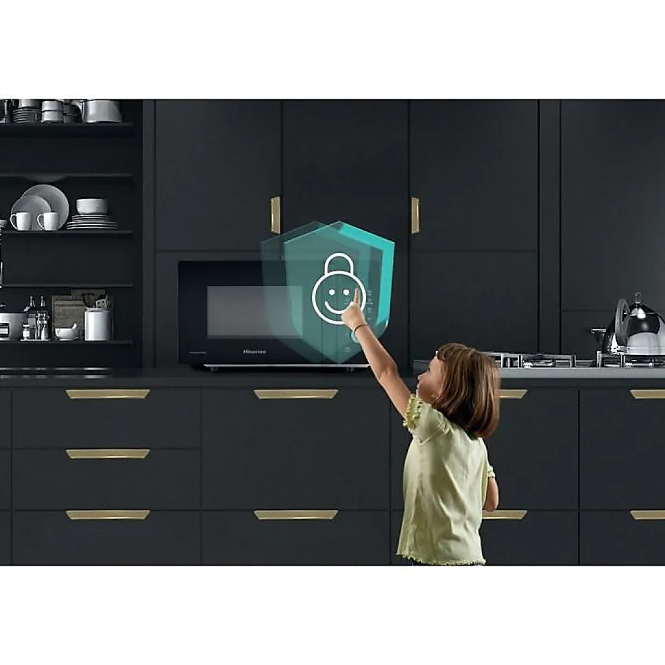 Micro-ondes grill 20l 700w noir Hisense H20MOBSD1HG