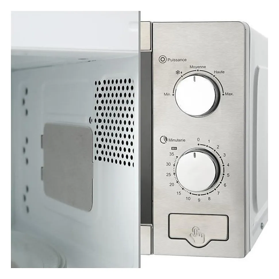 Micro-ondes monfonction OCEANIC MO20S Silver L45x H24 x P32,1 cm 20L