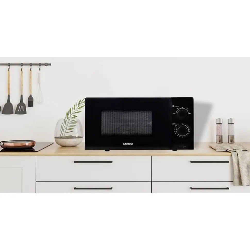 Micro-ondes OCEANIC MO20B11 Noir l 45,4 x H26,1 x P32,6 cm - 20L