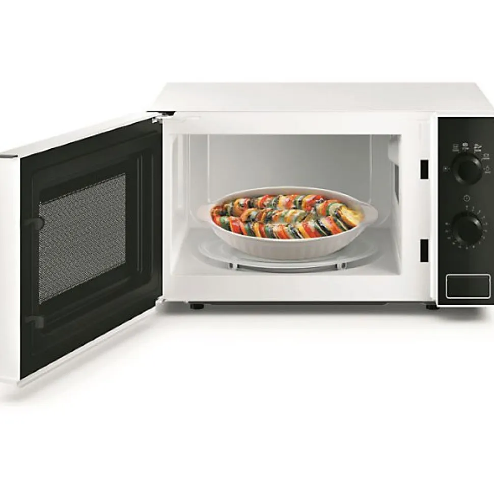 Micro-ondes posable - HOTPOINT - MWHA101W - Blanc - 700 W - 20 L - 45,2 x 36,5 x 26,2 cm