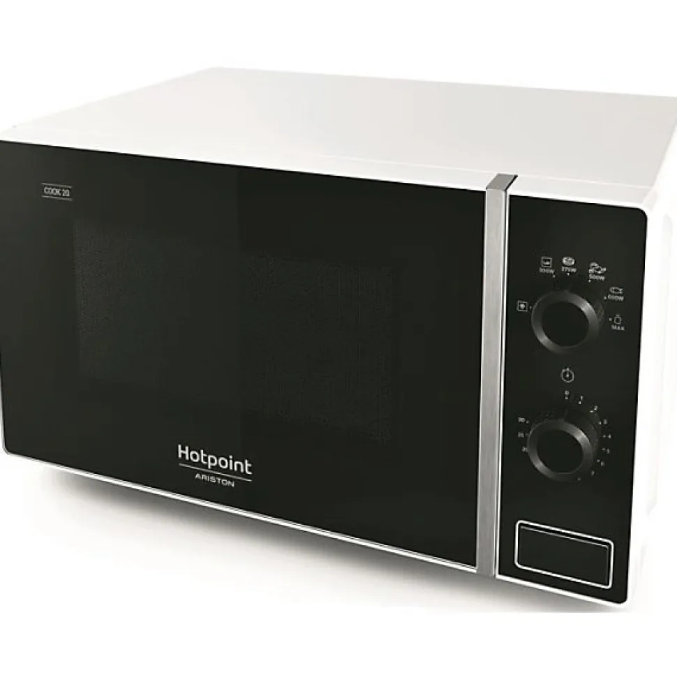 Micro-ondes posable - HOTPOINT - MWHA101W - Blanc - 700 W - 20 L - 45,2 x 36,5 x 26,2 cm