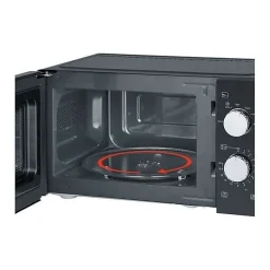 Micro-ondes SEVERIN - 17L - 700W - noir/argent - 6 niveaux de puissance - 2 programmes de décongélation