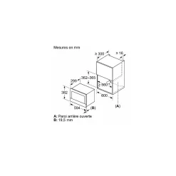 Micro-ondes solo encastrable 21l 900w noir Bosch BFR7221B1