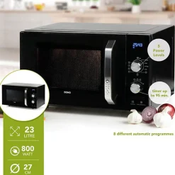 Micro-ondes solo 23l 800w noir Domo DO2924