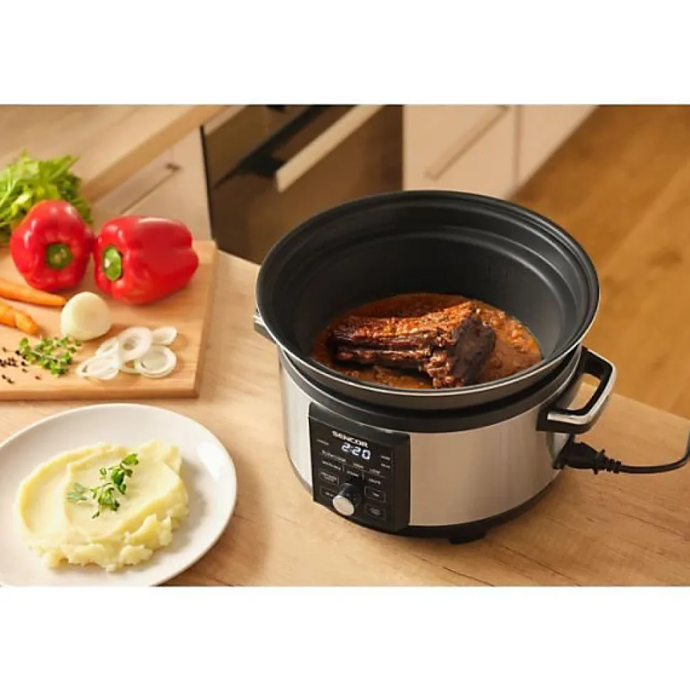 Mijoteuse - SENCOR - SPR 5520SS - 5,5 L - Gris / Noir