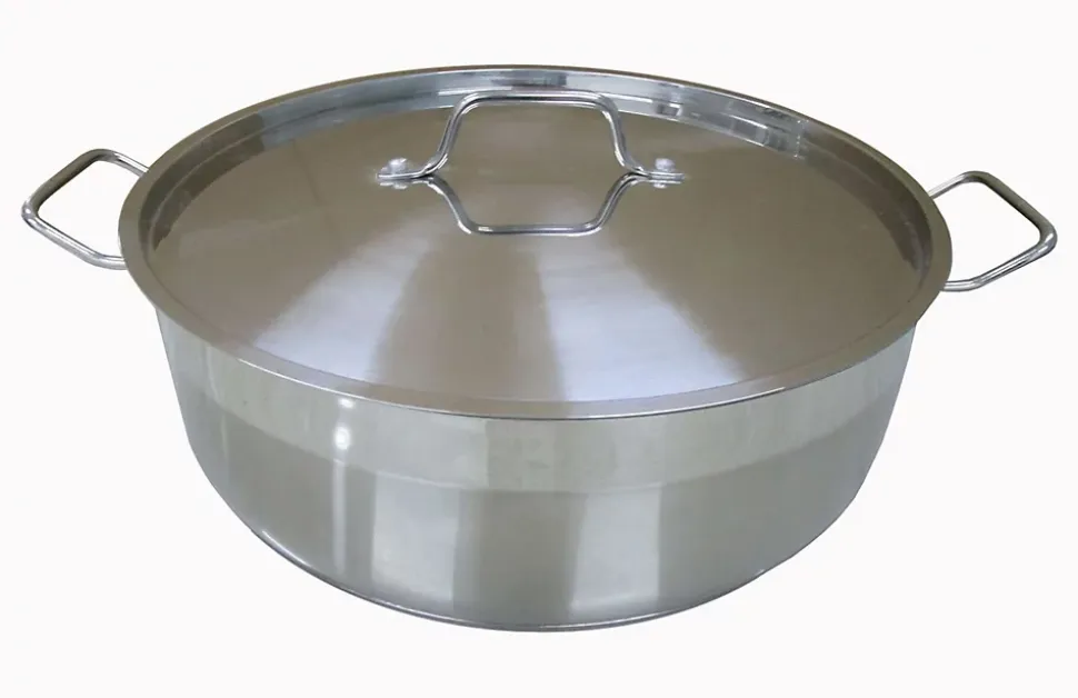 Mijoteuse Baumalu 36 cm inox triple fond induction avec couvercle