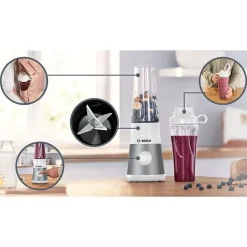Mini Blender Bosch - Bol mixeur 0,8 L - 4 lames tranchantes inox