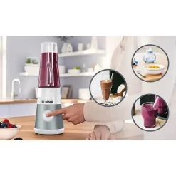 Mini Blender Bosch - Bol mixeur 0,8 L - 4 lames tranchantes inox