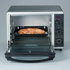 Mini four à chaleur tournante SEVERIN TO2056 - 30 L - 1600 W - Noir et argent