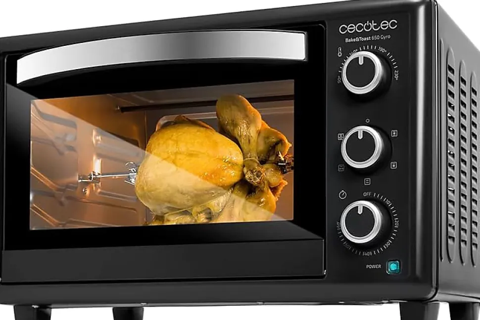 Mini four 30 L noir avec rôtissoire 1500 W