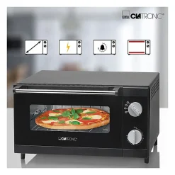 Mini four à pizza 12L Clatronic MPO 3520 Noir